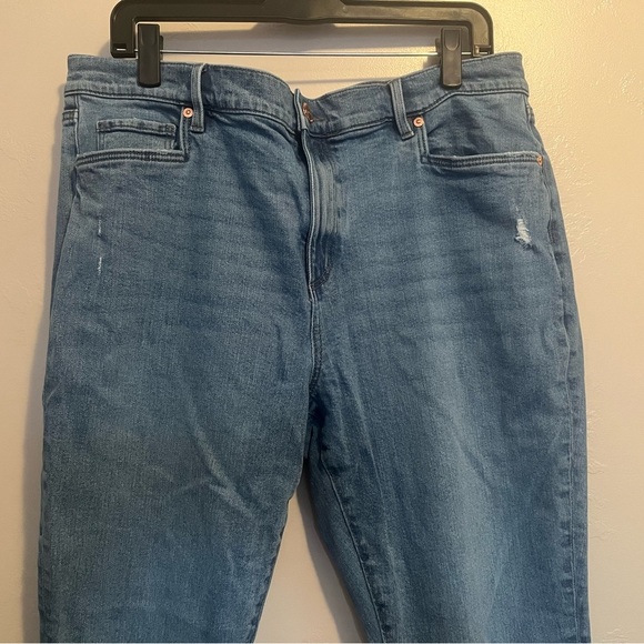 LOFT Blue Flare Crop Jeans - Picture 6 of 13